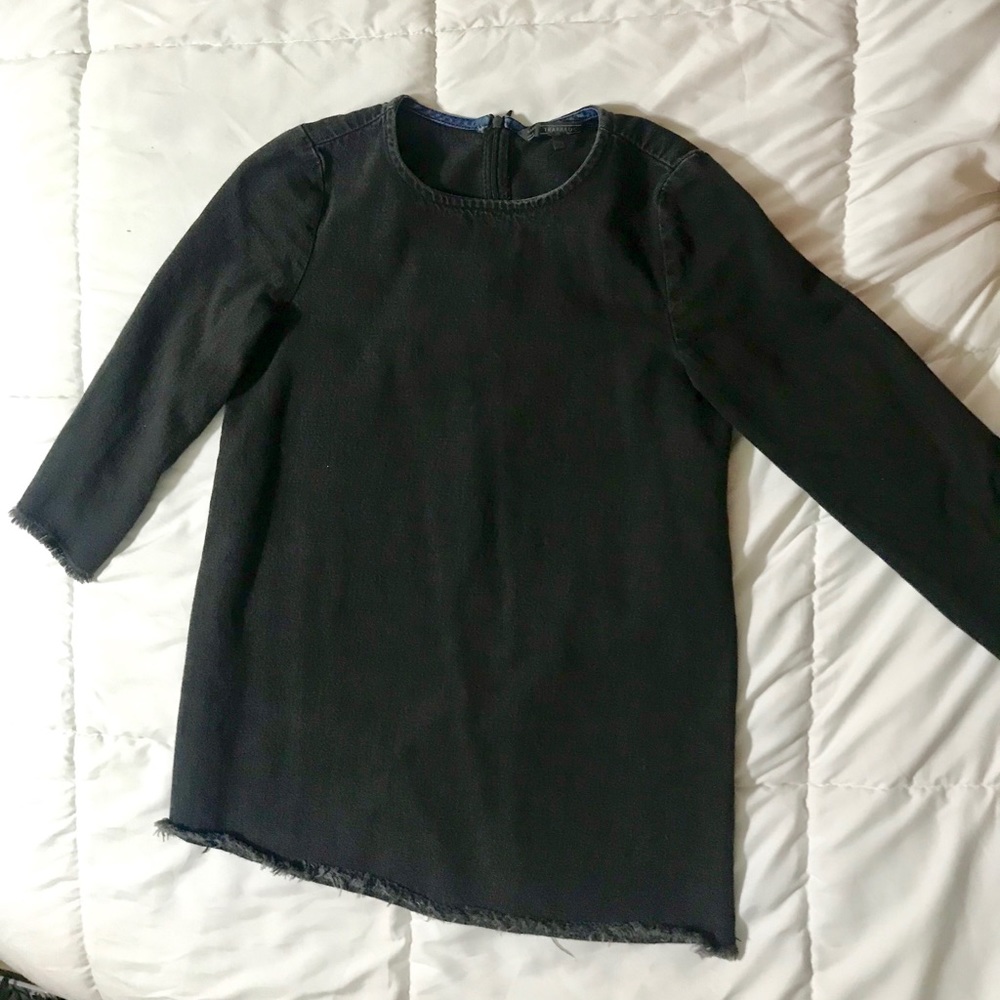 Zara Denim Tunic Shirt